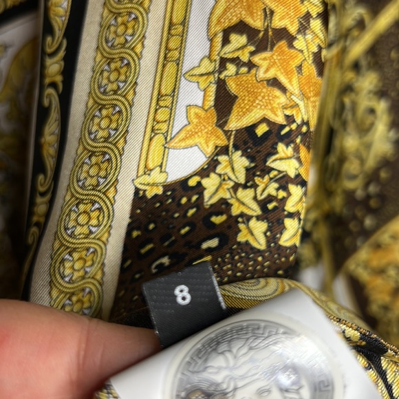 •NWT Versace Barocco patchwork Silk blouse - Picture 10 of 15